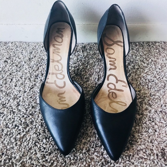 Sam Edelman Shoes - Sam Edelman Black Leather Pumps Size 6M